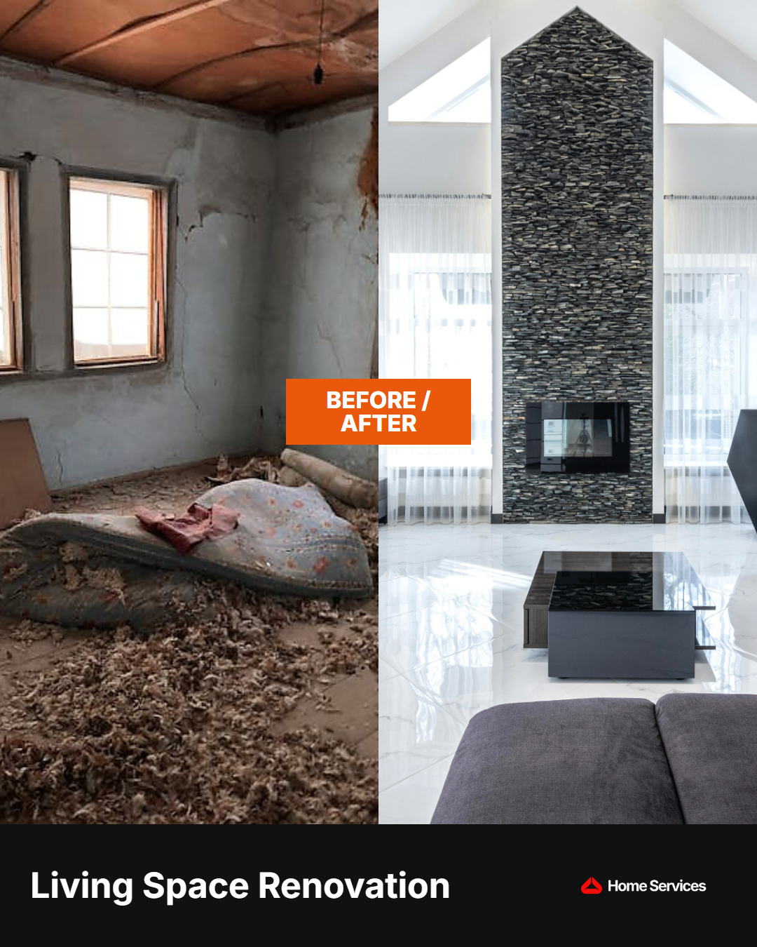 Home services job showcase template